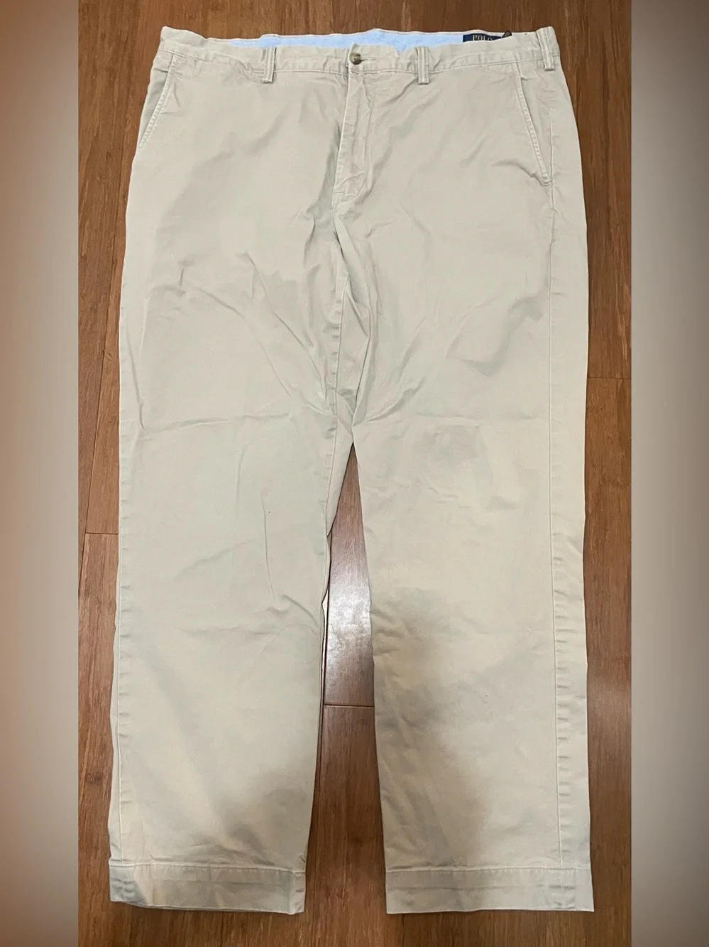 Polo Ralph Lauren Pants 40 x 32/30 Khaki Chino Beige Fl2 Classic Straight Leg